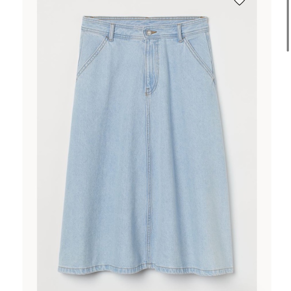 H&M denim midi skirt NWT